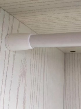 小矮人绷纱杆白色可脱q卸易安装窗纱杆铁艺杆门帘杆浴帘杆细杆