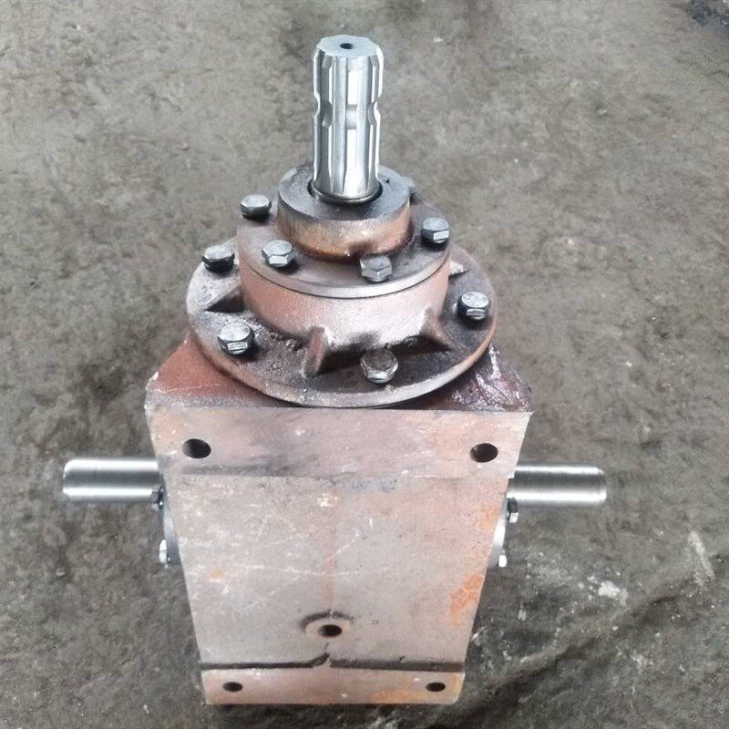 旋耕机齿轮箱总成 直角变速箱 农用改装传动箱配件 小型转角箱