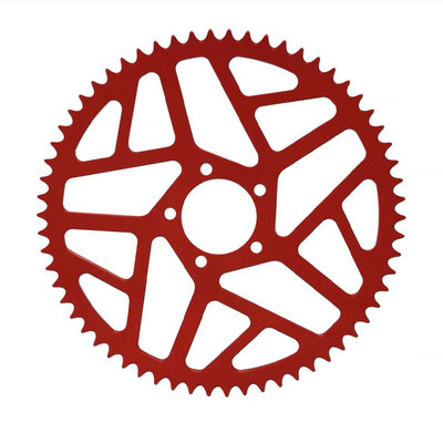 适用虬龙轻蜂Ron S/X 7075越野电动车改装58齿62齿后牙盘链轮链盘