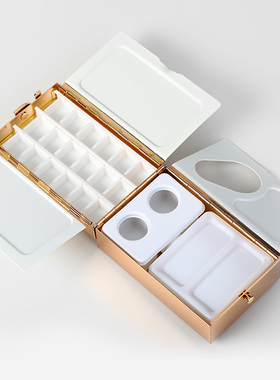 黄铜电镀水彩盒便携调色盒盘画架多功能旅行高品质 Frazer Price