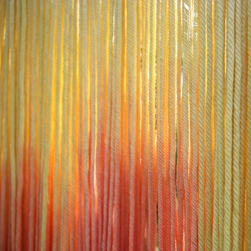 黄橙系 渐变色彩色 棉绳棉线 纤A维艺术 挂毯  手作DIY 编织材料