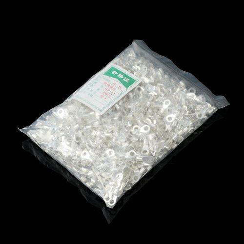 黄铜镀银 OT冷压接线端子OT4-5  圆型裸端O头 铜鼻子 1000只