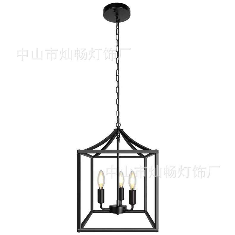 美式复古吊灯创意餐厅灯服装店吧台装饰工业风铁艺灯笼吊灯,金属材料及制品,金属加工件/五金加工件,淘宝优惠券,粉丝福利购,淘宝优惠卷