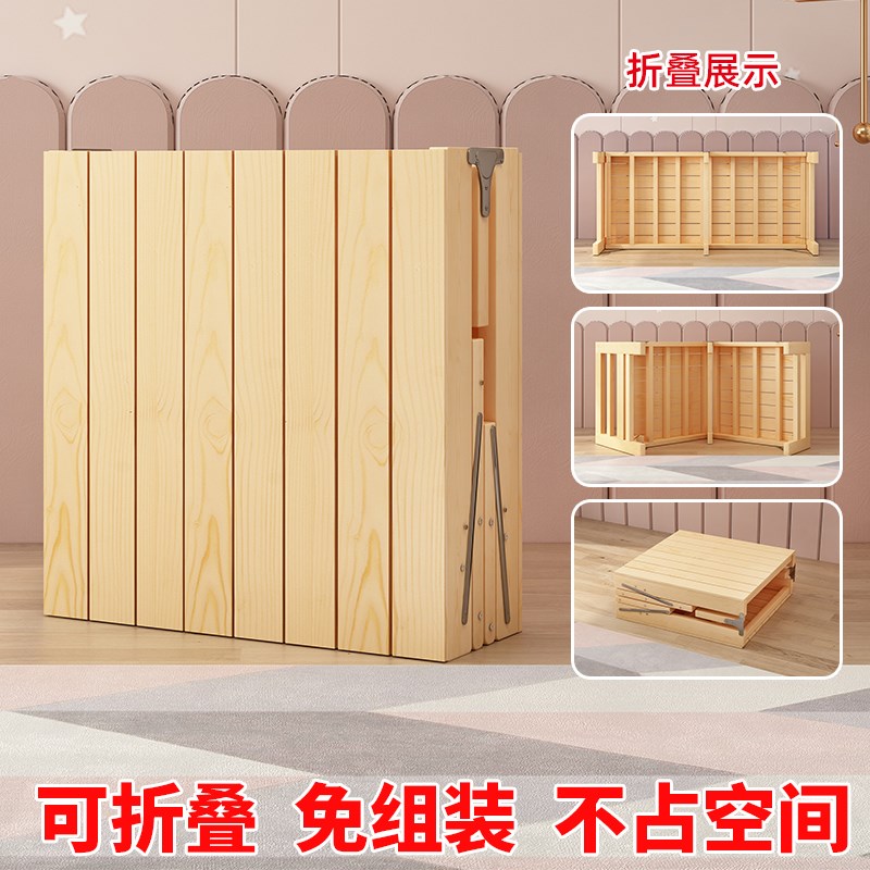 拼接床可折叠实木儿童床小床拼接大床无缝大人可睡床加宽拼接神器