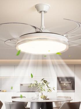 园欧特朗风扇灯客厅灯现代简约主灯全光谱led吸顶灯餐厅隐形吊扇
