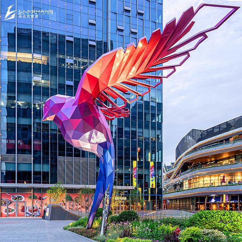 玻璃钢雕塑户外广场景观玻璃钢燕子雕塑商场建筑物门口景观雕塑