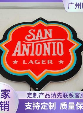 异形水晶灯箱LED发光招牌广告路灯亚克力丝印超薄挂墙立式