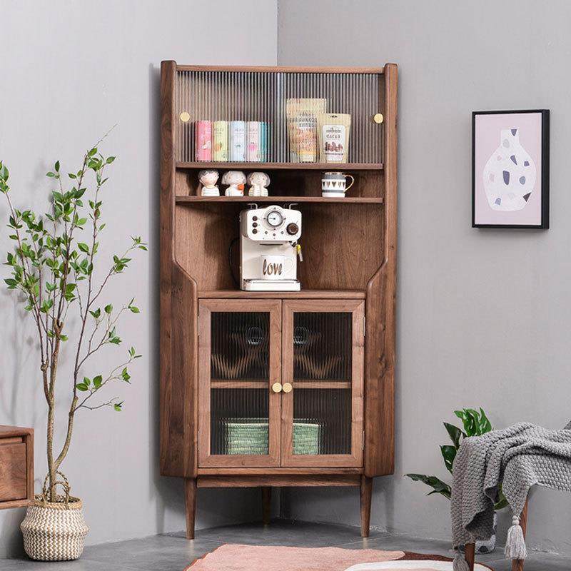 黑胡桃木三角柜实木墙角柜北欧转角柜沙发边柜客厅多功能储物柜,自行车/骑行装备/零配件,更多零件/配件,淘宝优惠券,粉丝福利购,淘宝优惠卷