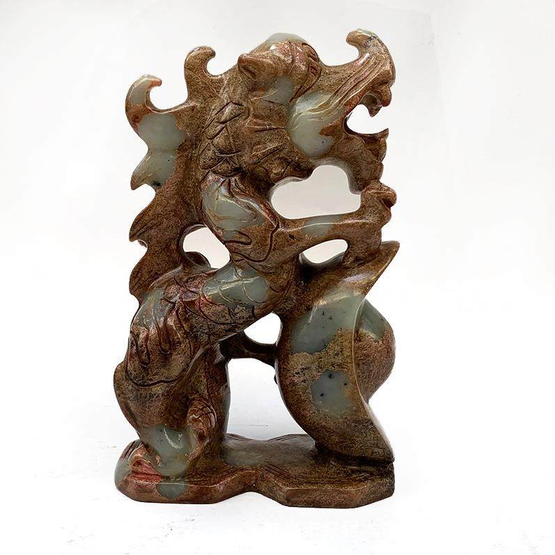 钰程本命年玉器高20厘米战汉古玉四灵兽青龙白虎朱雀玄武吉祥物