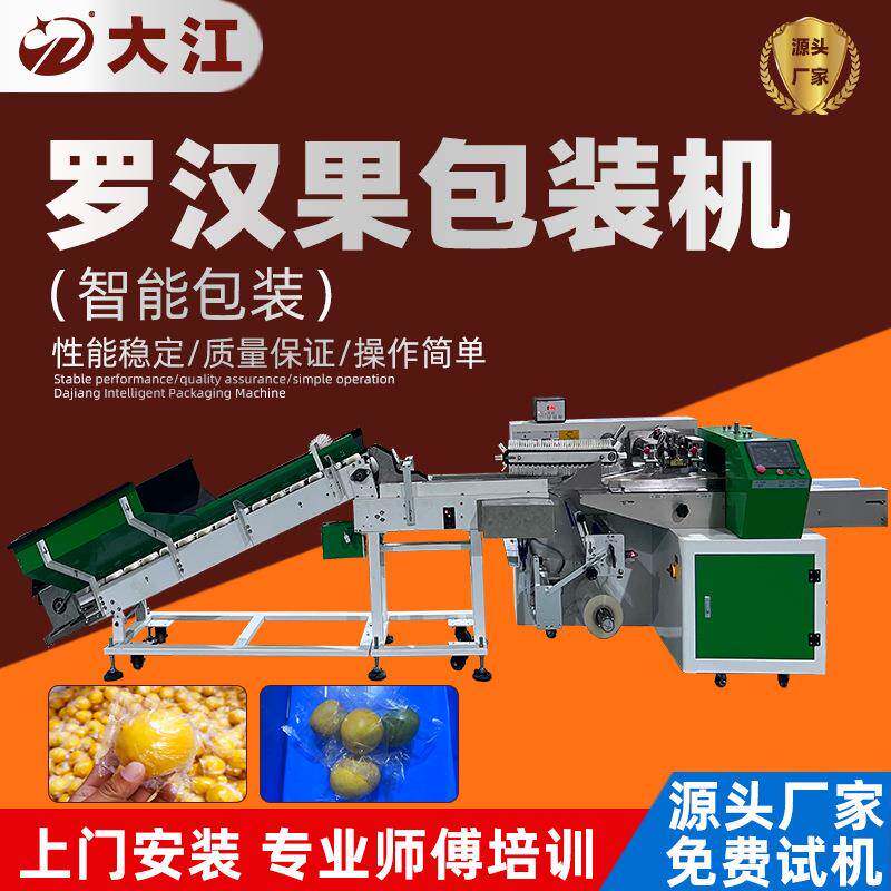 广西单个罗汉果包装机DJ350自动上料理料水果脐橙包装机佛山