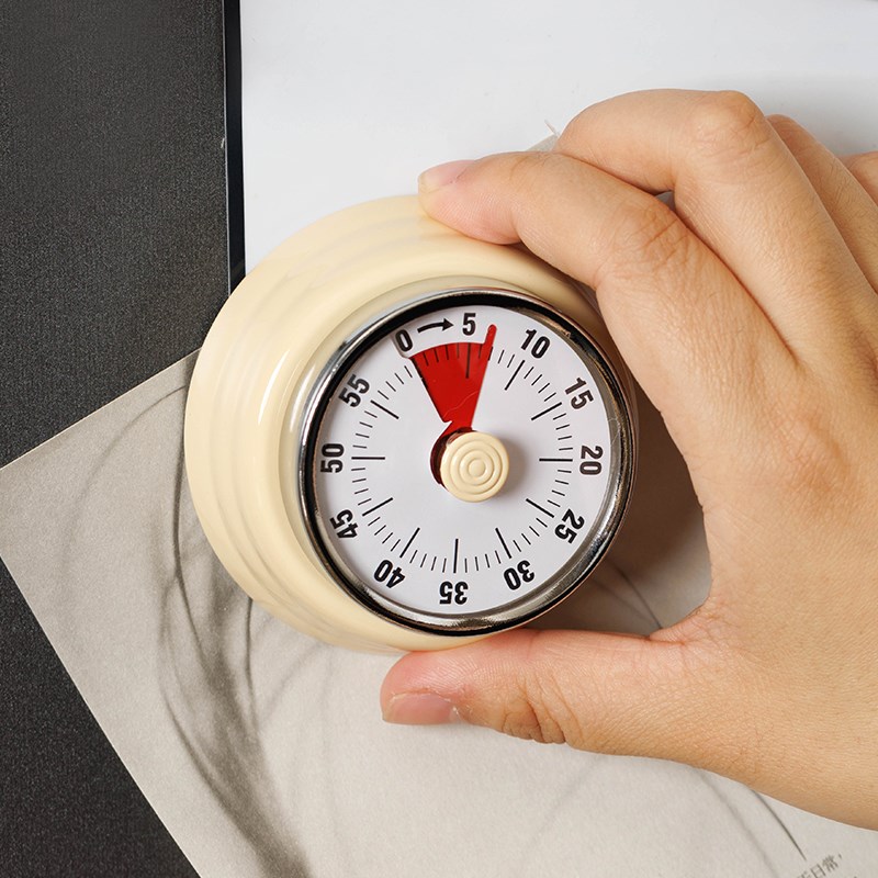 青崎机械计时器厨房做饭定时提醒器可视化时间管理闹钟磁吸