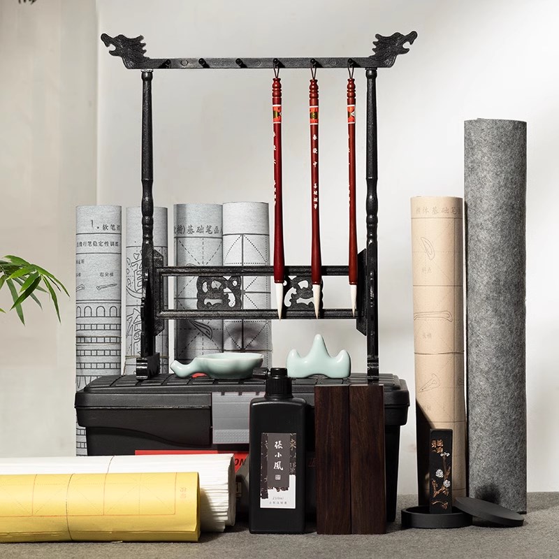 湖颖毛笔套装文房四宝毛笔字初学毛笔书法初学者毛笔小学生笔墨纸