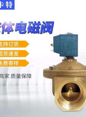 DN25黄铜耐高温水蒸汽电磁阀 意大利CEME 8616VV250SBDF AC230V