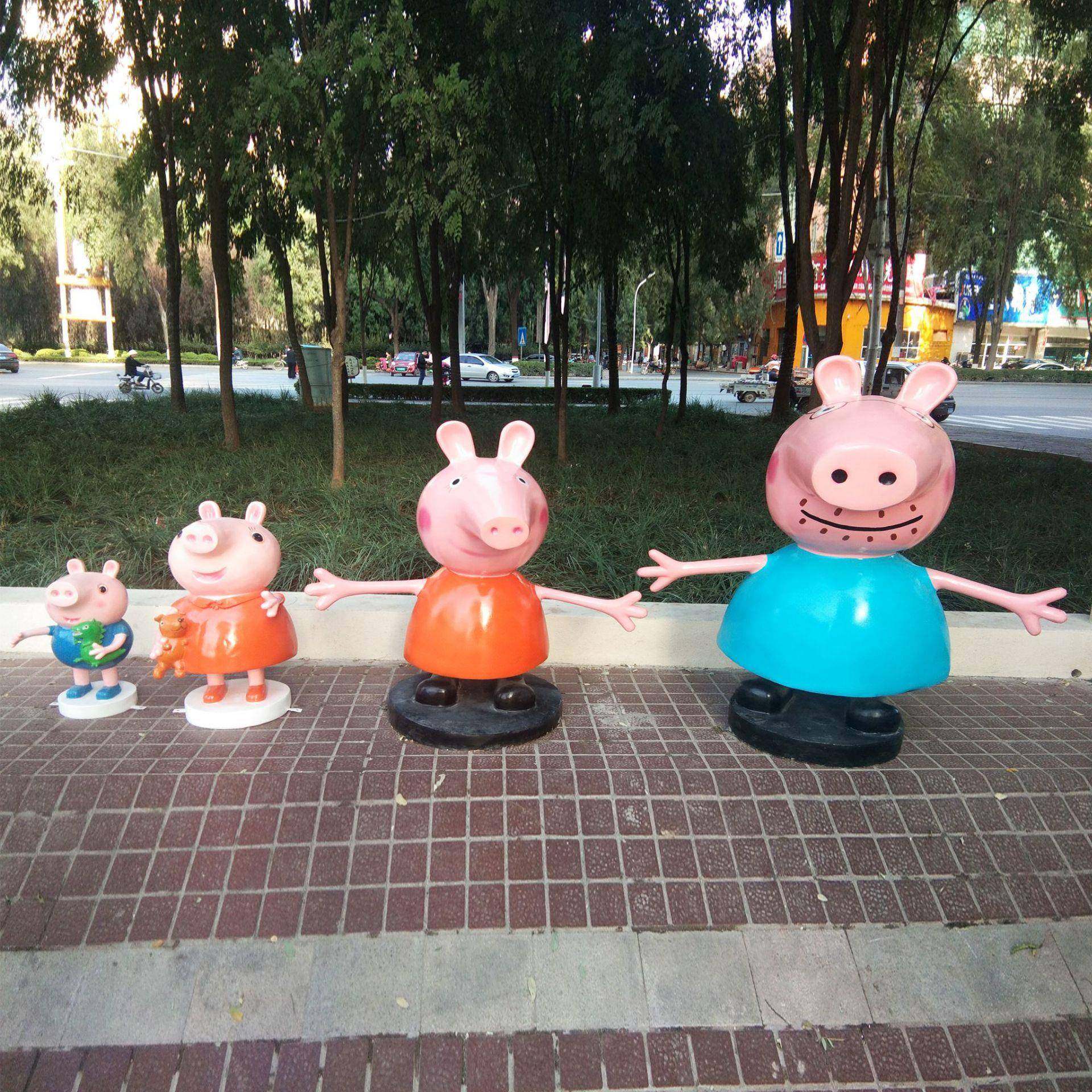 小猪玻璃钢卡通雕塑商业街景区公园玻璃钢摆件户外景观雕塑,自行车/骑行装备/零配件,更多零件/配件,淘宝优惠券,粉丝福利购,淘宝优惠卷