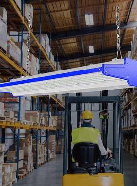 工厂车间专用工矿灯LED200w人体感应灯高流明照明灯k2仓库高湾灯