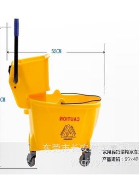 直批AF08080大号单桶榨水车手压式挤水机32L拖把榨水机