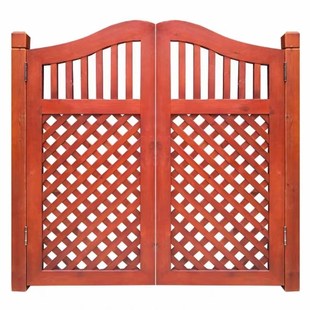 定制防腐木门庭院小院门花园篱笆门围栏别墅阳台栅栏门户外庭院门