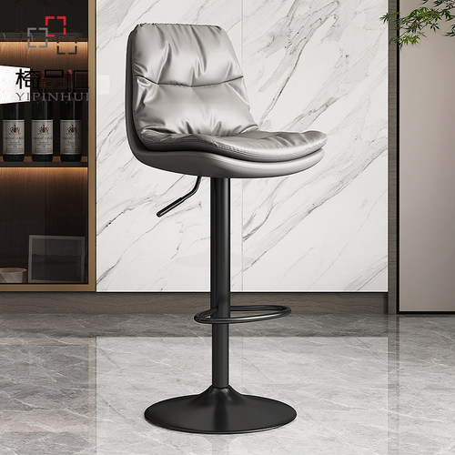 吧台椅升降酒吧椅子收银台家用吧椅靠背高凳子前台吧凳轻奢高脚凳