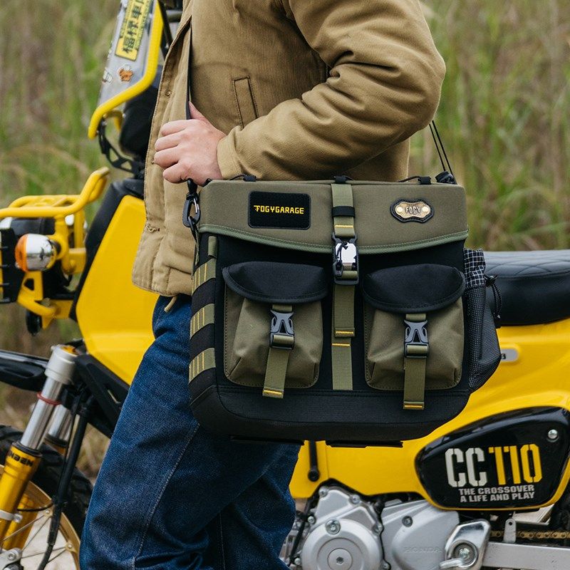 福禄车库摩托机车堡垒边包攀爬杜卡迪复古长途摩旅防水带支架边包