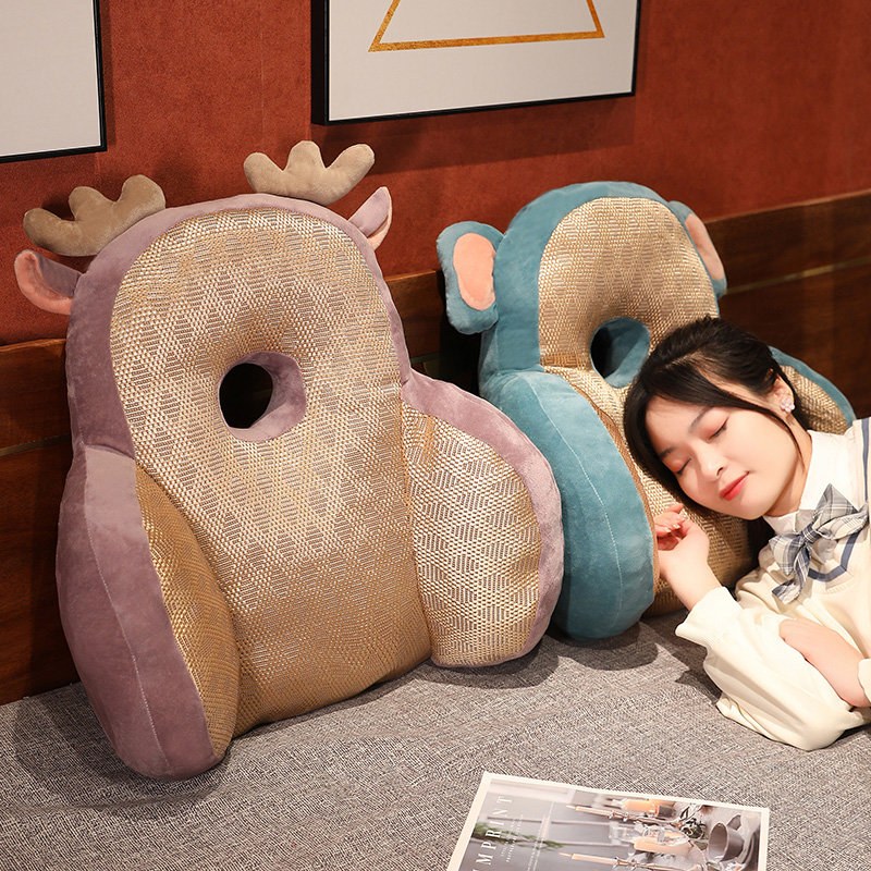 凉席床头靠垫软包护腰靠枕大靠背沙发抱枕床上靠枕头床上看书夏季