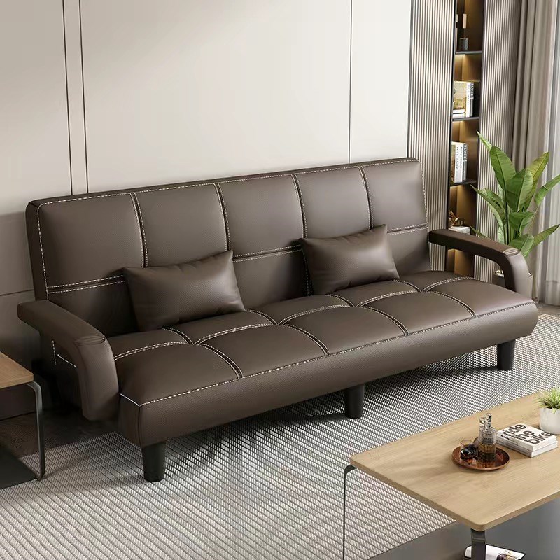 办公室沙发简约商务接待休息区三人沙发简易可睡觉折叠沙发床单人