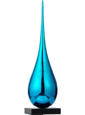 样板房间抽象水滴雕塑摆件售楼处酒店大堂前台客厅创意艺术装置品