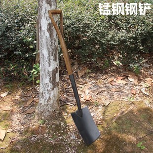 高档松土翻地钢叉铁锹 园林锹园艺铲 四齿叉锹铲子 户外挖掘叉子
