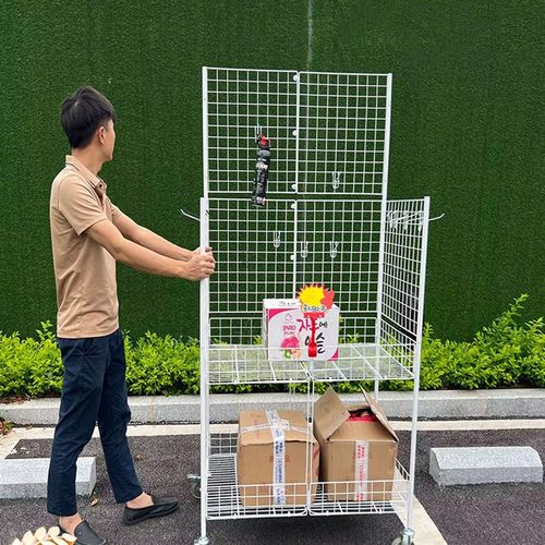 折叠小推车摆摊简易摆摊架 架子展示架夜市地摊车首饰饰品展示架