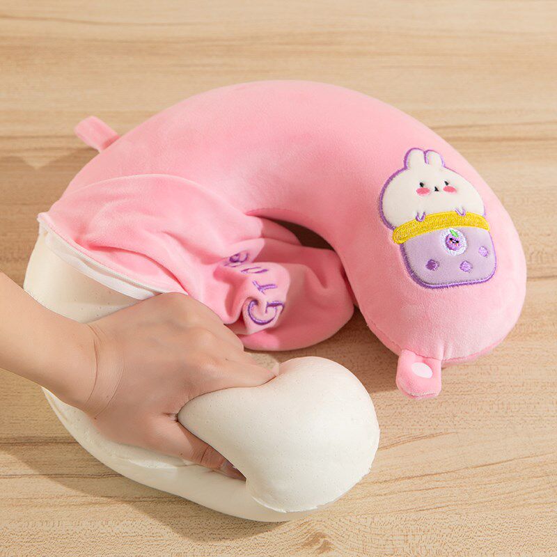 记忆棉u型枕靠枕护颈枕脖子颈椎头枕脖枕睡觉u形枕头飞机午睡眼罩