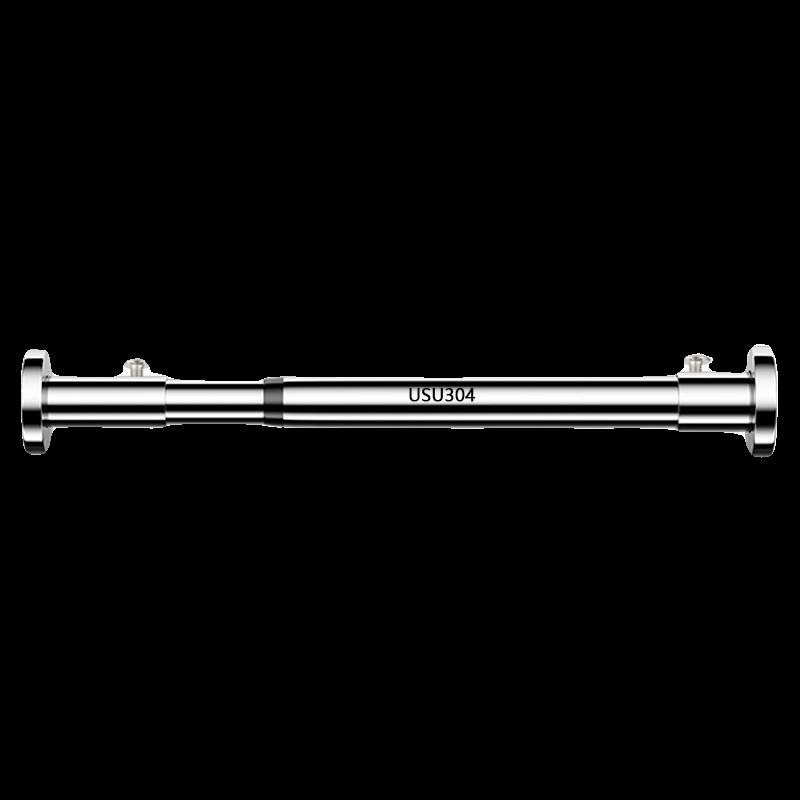 304不锈钢打孔晾衣杆伸缩杆窗帘卫生间浴室O杆阳台打孔晾衣杆一根