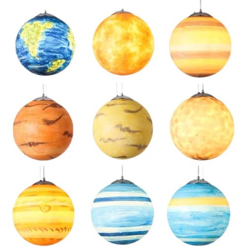 星球吊灯商场大厅幼儿园儿童房游乐场创意餐厅吧台圆球形装饰吊灯