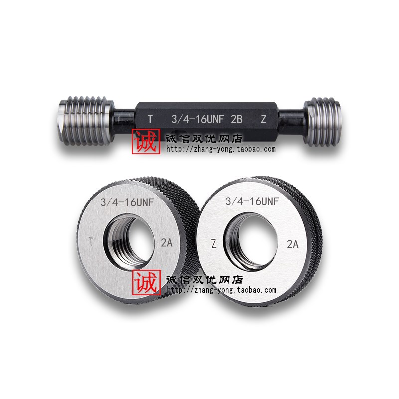 美制通止规螺纹塞规环规3/4-10UNC-12UN-16UNF-20PUNEF-28UN牙规B