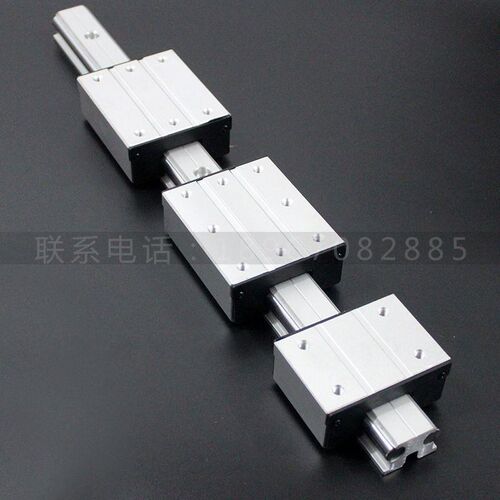 外置双轴心直线导轨滑m台LGD6 8 10 12 16方型轨道精密滑轨工作台