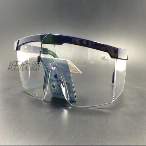 罗卡护 高清目镜防冲击强光平光打磨灰尘劳保防飞溅透明防护眼镜