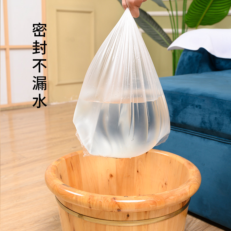 55*65小桶i泡脚袋一次性木桶洗脚盆套足浴足疗袋子加厚沐足塑胶袋