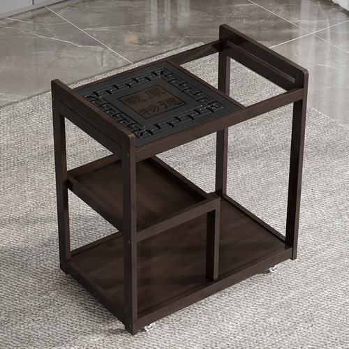 移动小茶桌家用茶台实木茶边几茶车茶盘烧水O壶一体茶水柜茶具套