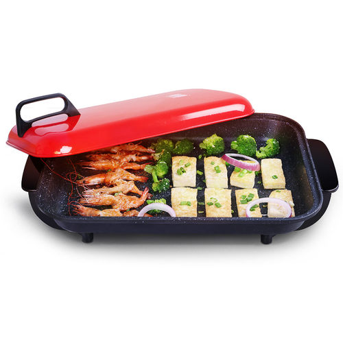 烤肉锅家用韩式电烤盘烤鱼炉电烤炉多功能无烟涮火锅烧烤一体锅