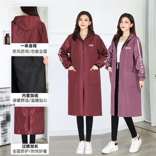 围裙劳保男士 韩式 清洁工作服 厨房长袖 加长罩衣女士防水加绒秋冬季