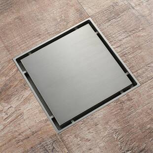 拉丝隐形方形150*150mm卫生间大排量排水地漏防臭芯HIDL158-1