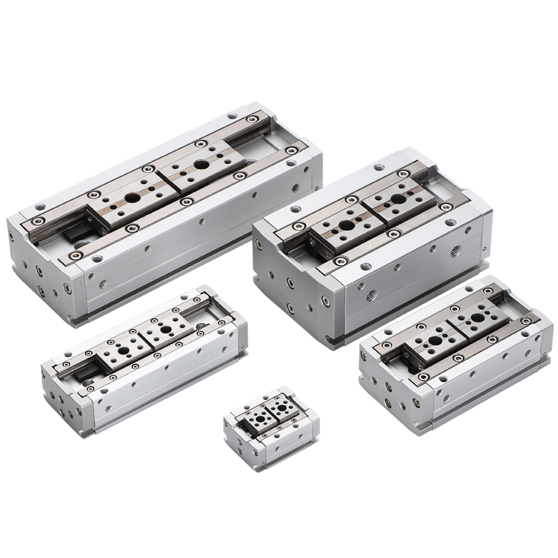 气动导轨滑台夹爪手指气缸气爪HFD20X40 12X10 25 50 16XW15 30 6