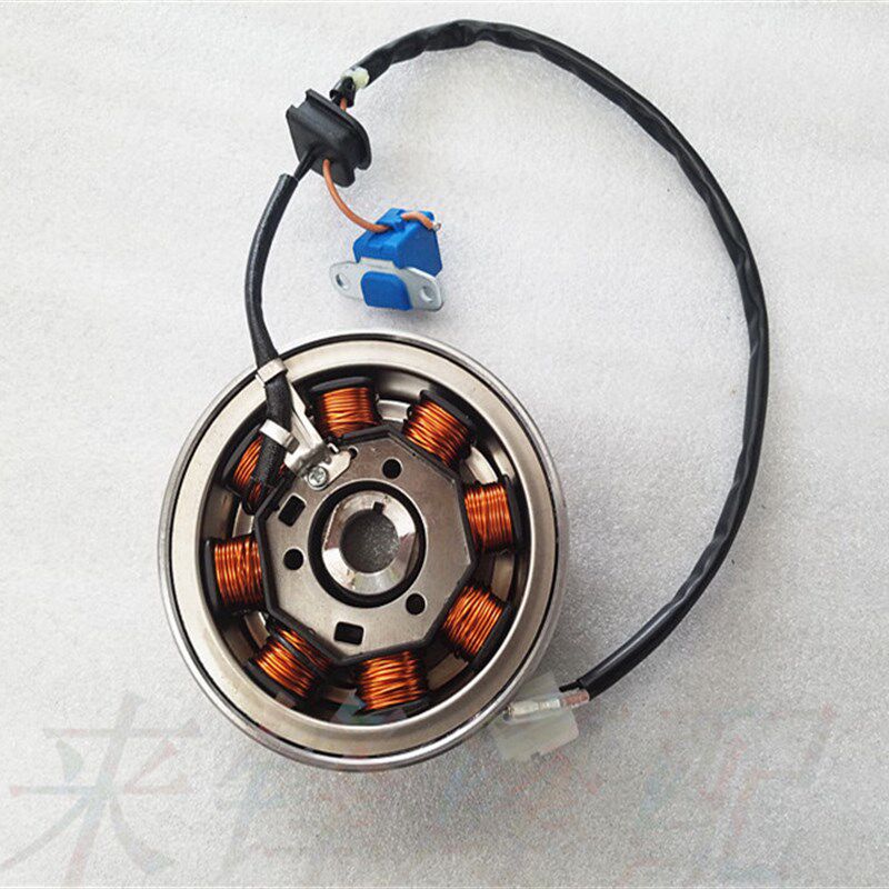 适用于QS100T韵彩QS125T-2丽彩磁电机转子磁钢线圈定子马达起动盘