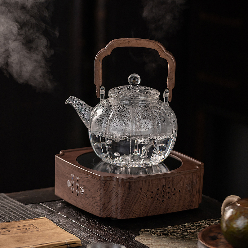 煮茶壶耐热玻璃茶壶单壶加厚过滤泡茶壶茶杯茶具套装煮茶器电陶炉
