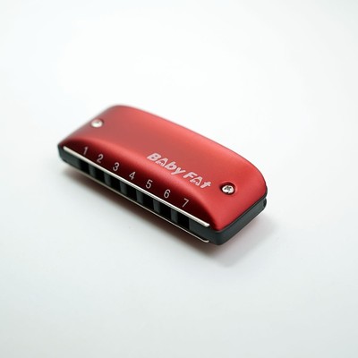 Babyfat 7七孔蓝调布鲁斯彩色初学口琴PADDY乡村小调时尚挂饰BF