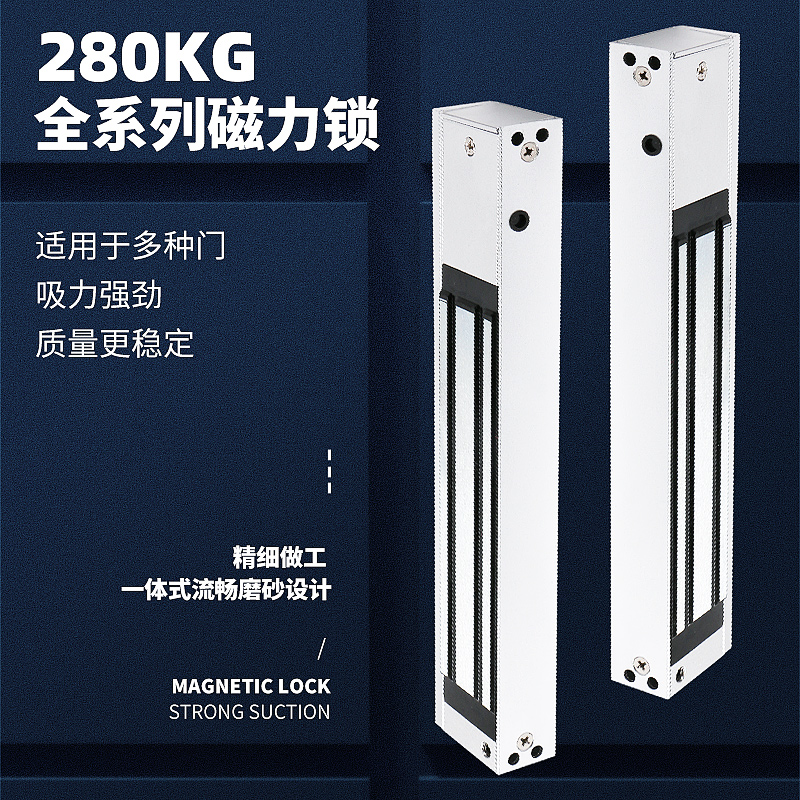 门禁系统28e0KG单门双门280公斤明装暗装12V防水24V信号反馈磁力