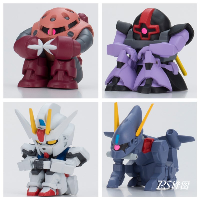 [现货]万代扭蛋 机动战士高达等待2 呆等坐姿强袭高达魔蟹