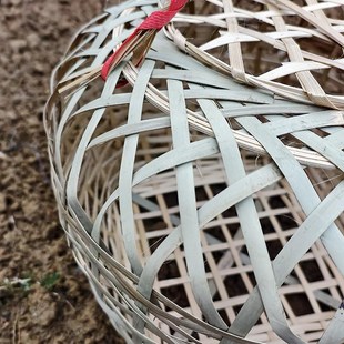 竹编鸡笼子家用室外竹编关v鸡鸭纯手工竹青编织入伙嫁娶喜事周转