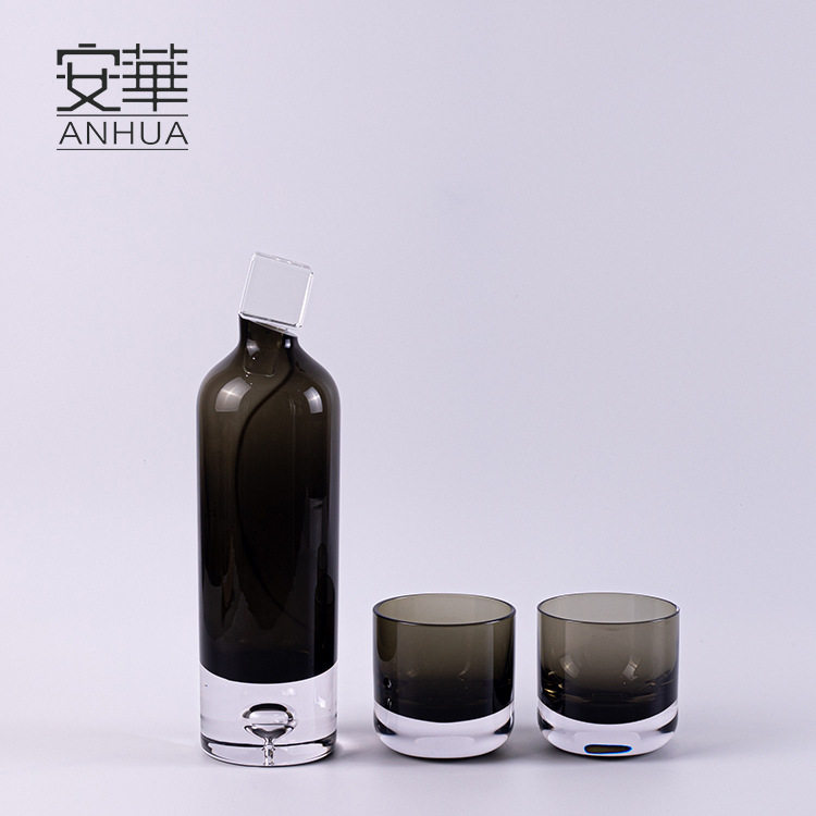 安华高端艺术玻璃酒具酒杯套装高级醒酒器分酒壶酒杯家用现货