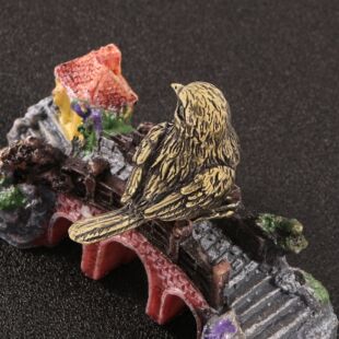 小麻雀仿古玩做旧黄铜摆件家雀小鸟手把件摆设茶宠桌宠工艺品收藏
