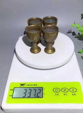 复古黄铜仿古做旧福禄寿喜酒杯套装摆件 铜工艺品 文创市集老物件