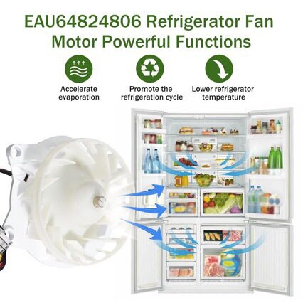 EAU64824806 冰箱蒸发器风扇电机适用于 LG 冰箱12V 直流风扇电机